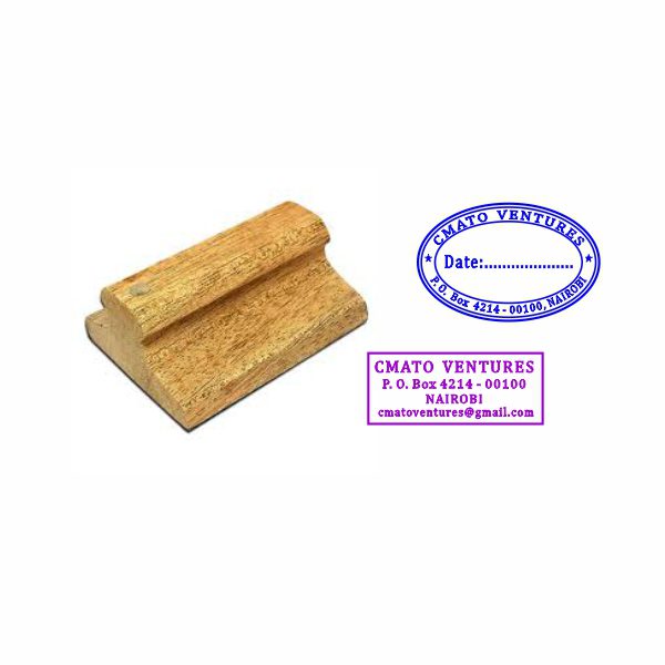 wooden Rubber Stamp