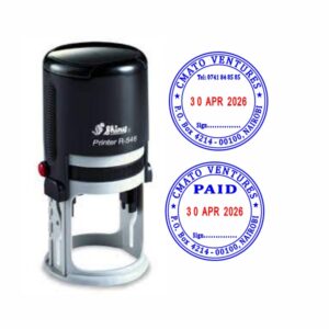 Custom rubber stamp Nairobi by CMATO Ventures – self inking company stamp