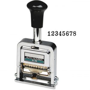 Serial Number Rubber Stamp